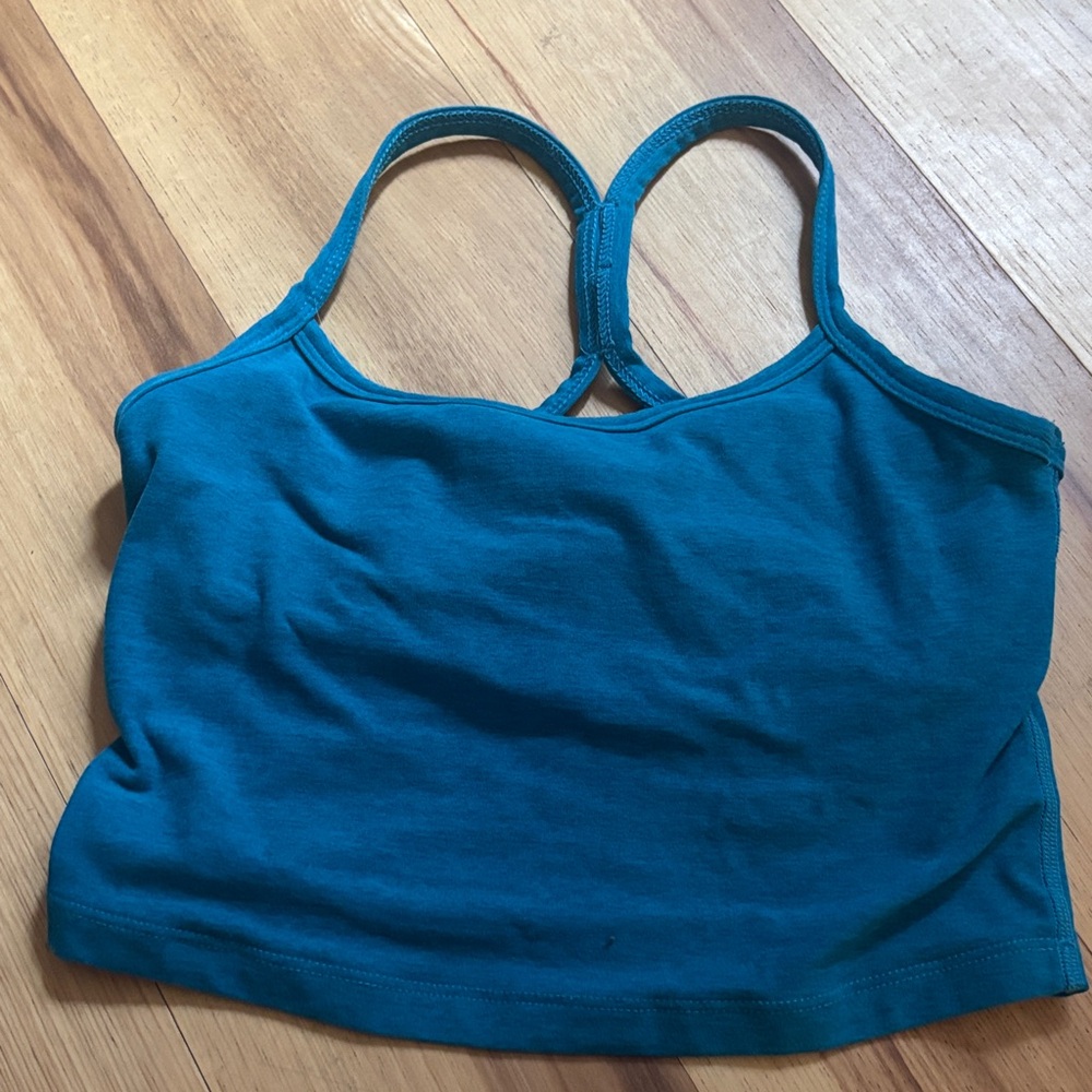 COPY - Beyond Yoga Blue Racerback Sports Bra